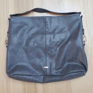 Jewell by Thirty-One Drop Purse, Hand Bag, Faux Leather Shiny Snake Skin